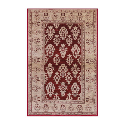 Tapis oriental rouge foncé / beige Aubrey