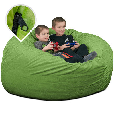  | Housse de remplacement pour fauteuil à billes de 4 pi seulement | Lavable amovible | Housse seulement
