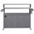 Outdoor Rolling Grill Cart with Internal Storage Rack-373606757