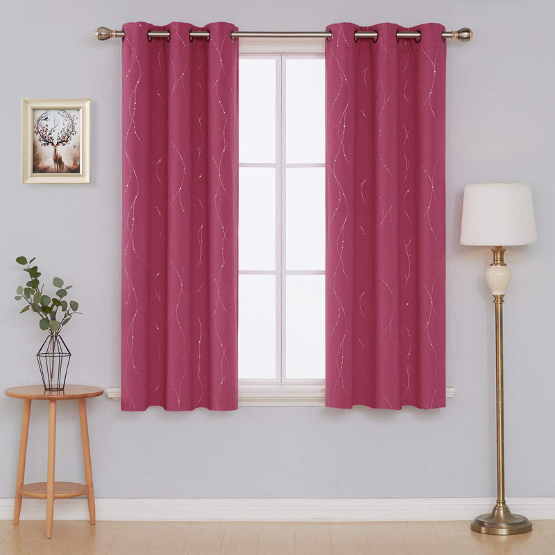 Temple Cloud Blackout Curtain Pair, 42" W x 63" L