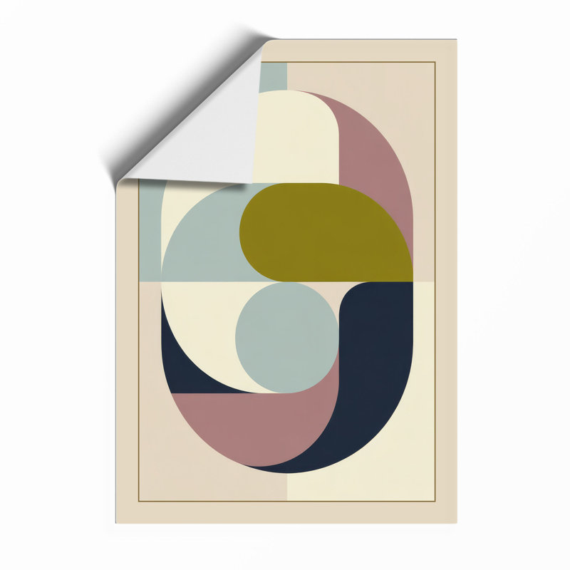 Interlocking Geometry Geometric - Framed Print, A1 - 84.1 x 59.4 cm, Unframed