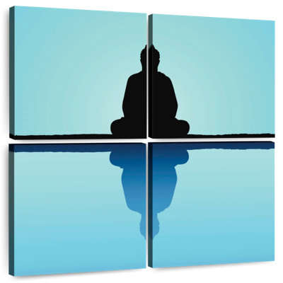 Silhouette de Bouddha méditant Adella
