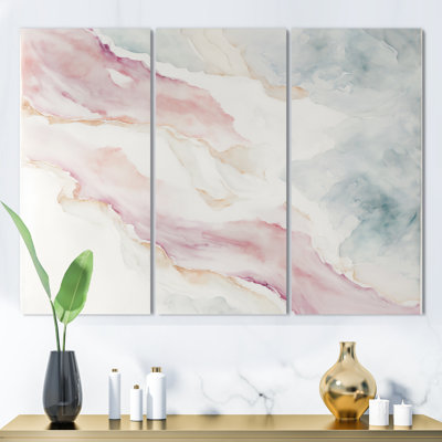 " Mystery Of The Waves In Elevated Blush II " 3 - Pieces