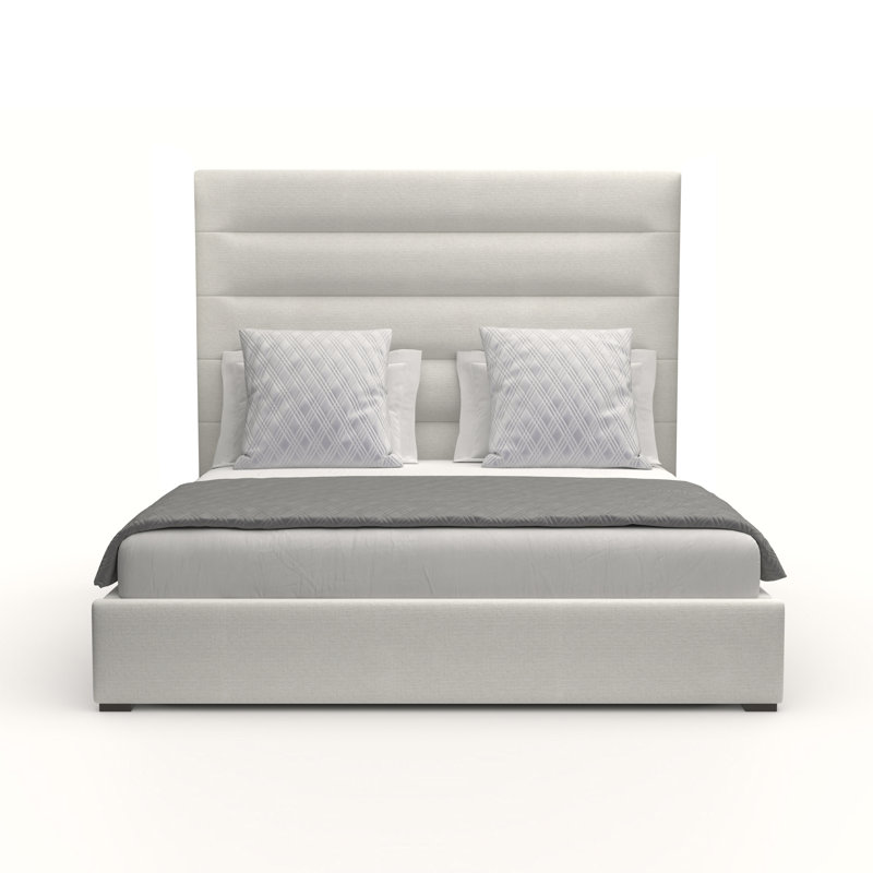 Dezyah Upholstered Standard Bed, Queen, Off White Revolution®