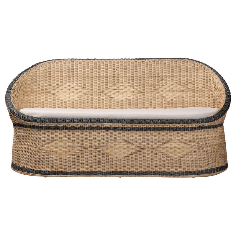 Causeuse Bali & Pari Emiliana en rotin naturel