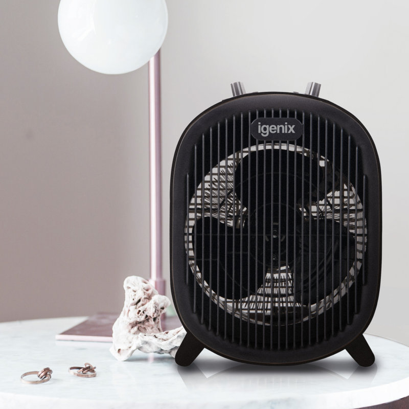 Igenix 2000W Upright Fan Heater Black