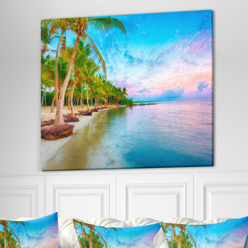 «Blue Sunset over Anse Champagne Beach», impression sur toile tendue, H 30 po x l 40 po x P 1,5 po