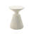 Duane Round Accent Table In Natural White