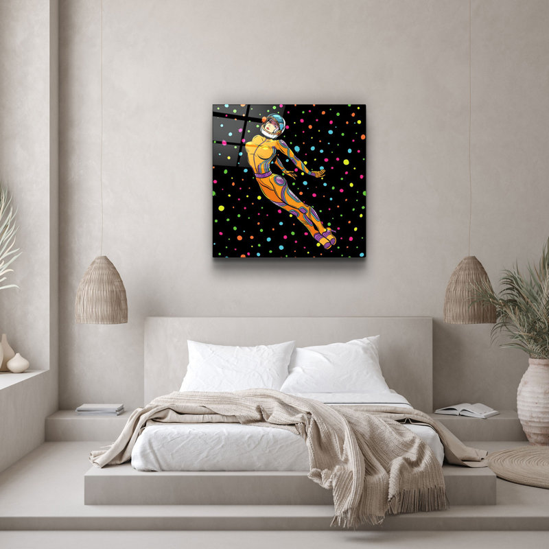 Stunning Decorative Tempered Glass Painting, 19.7 x 19.7 Inches | 100% Tempered Glass, Thickness: 0.16 Inches | UV Printing for Vibrant Colors | Perfect for Home Décor, Living Room or Office Wall Art