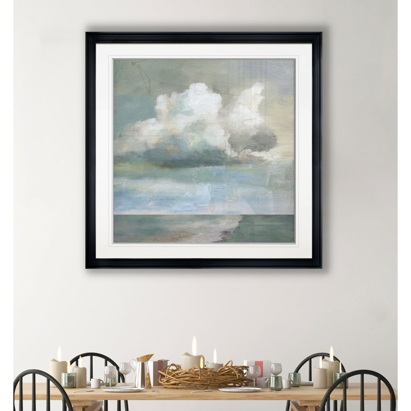 Cloudscape IX '- reproduction d'art sur papier, H 23 po x l 23 po x P 1,5 po, Cadre noir