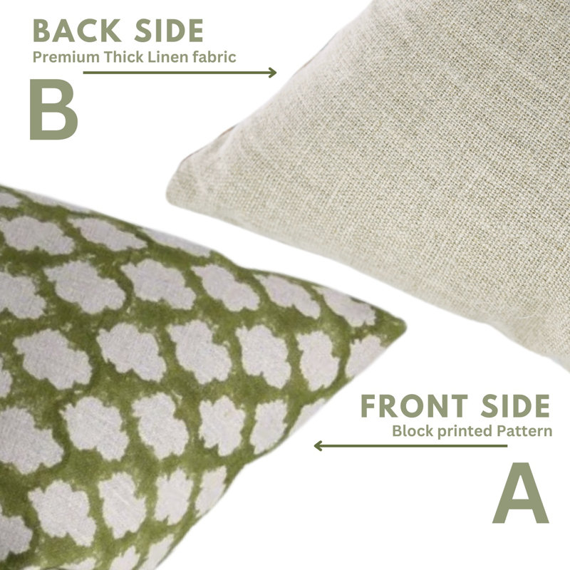 Linen Pillow Cover, Square, 22" x 22"