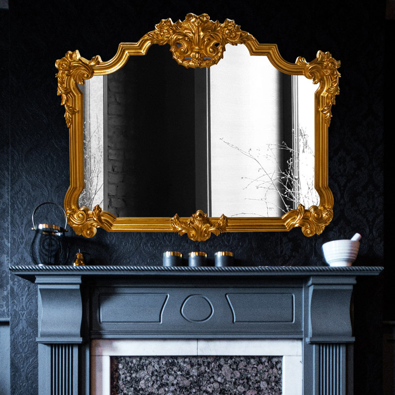 Miroir décoratif traditionnel, Or vif