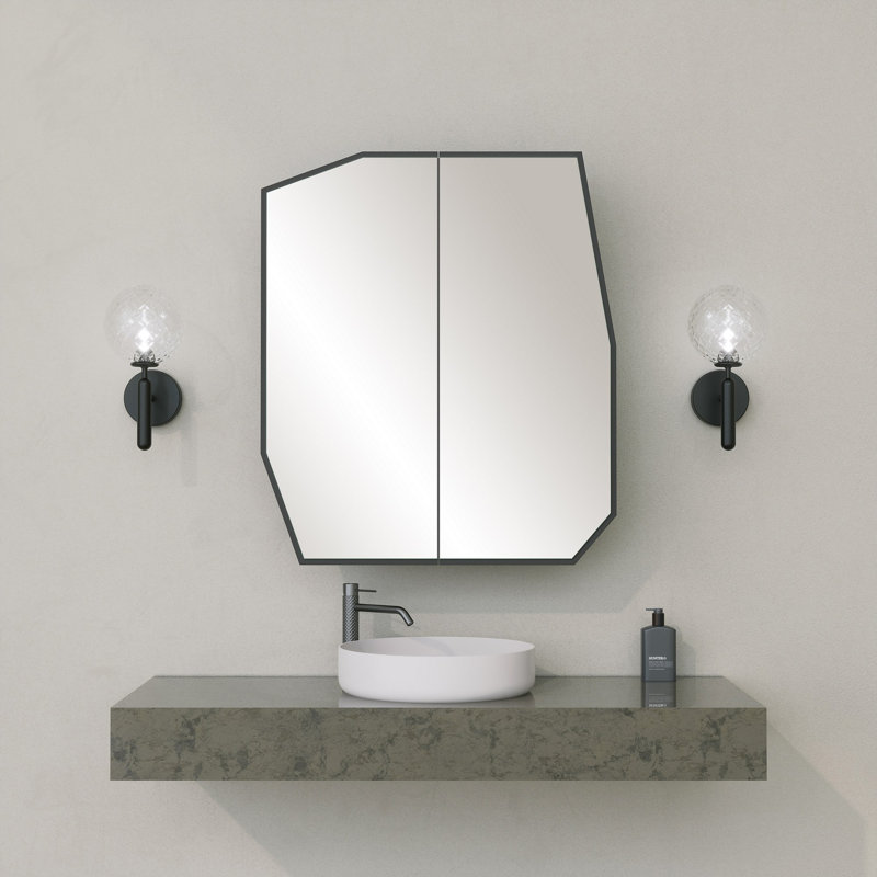 Armoire de salle de bain, Noir