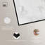 Art mural bohème blanc, art mural noir, 36 x 54-564721286-564721288