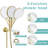 Luxury 3-Function Shower System Set - Solid Brass Control Valve, 10" Overhead Shower, 3-Spray Handheld, With Bathtub Spout