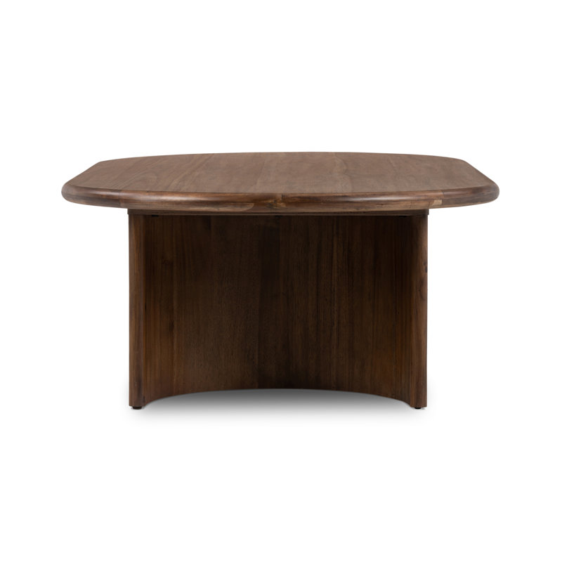 Paden Coffee Table, Seasoned Brown Acacia, 17" H x 27" L x 51" W