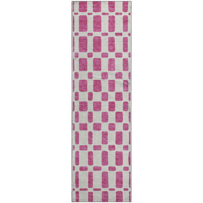 Premium Machine Washable Prisco Blush Rug