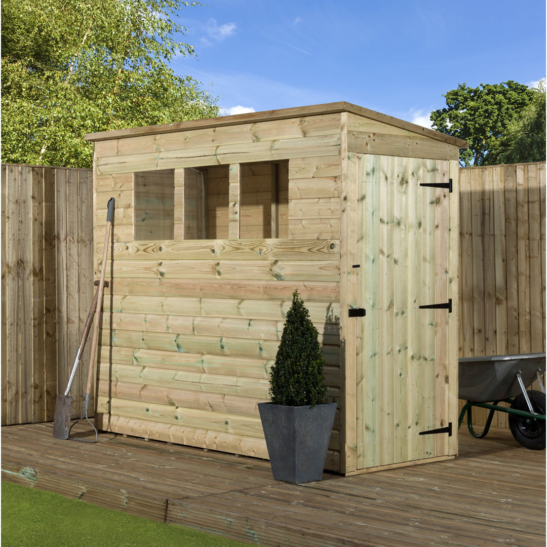 3 Ft. W x 7 Ft. D Shiplap Pent Wooden Shed
