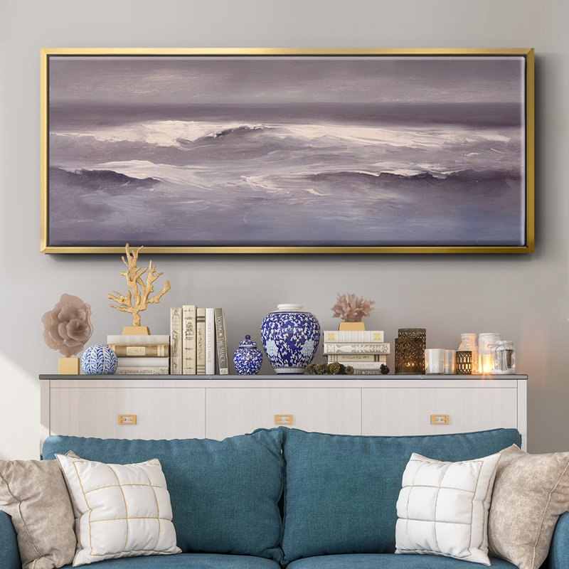 Gentle Seas- Framed Canvas, 8" H x 20" W