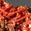 Crocoite de la mine de plomb rouge, Dundas, Tasmania, Australie