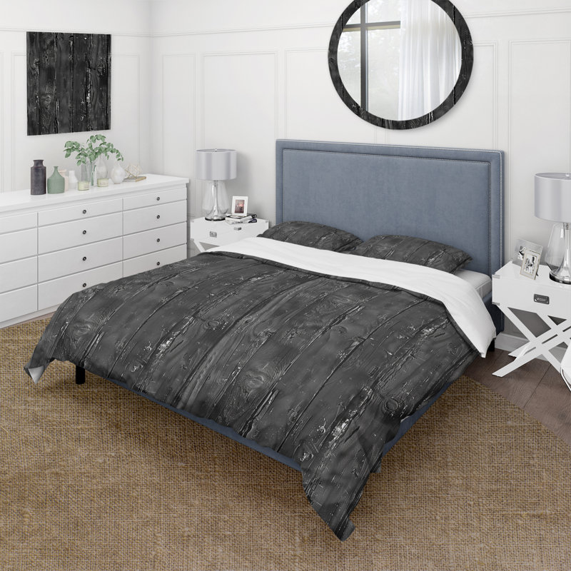Ensemble de housse de couette Vintage Barnwood Charm I - Country, Housse de couette simple + 2 taies décoratives st