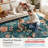  Garbrand Machine Washable Floral Botanical Deep Blue Runner Area Rug with Non-Slip Backing for Living Room, Dining Room, Bedroom-1365931394