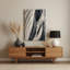 Art mural en métal gris anthracite DiagonalStripes-1020806567