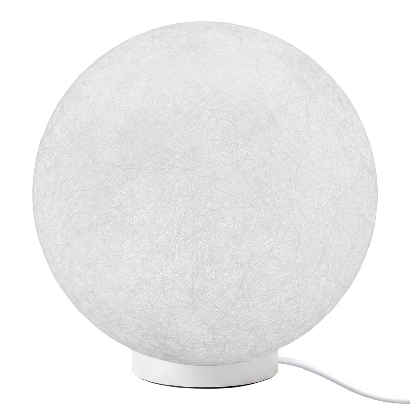Globe terrestre câblé et imperméable Moon, H 7,87 po x l 7,87 po x P 7,87 po