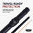 Hathaway Conquest 58-in Maple Pool and Billiard Cue and Case Set - Black-64162588