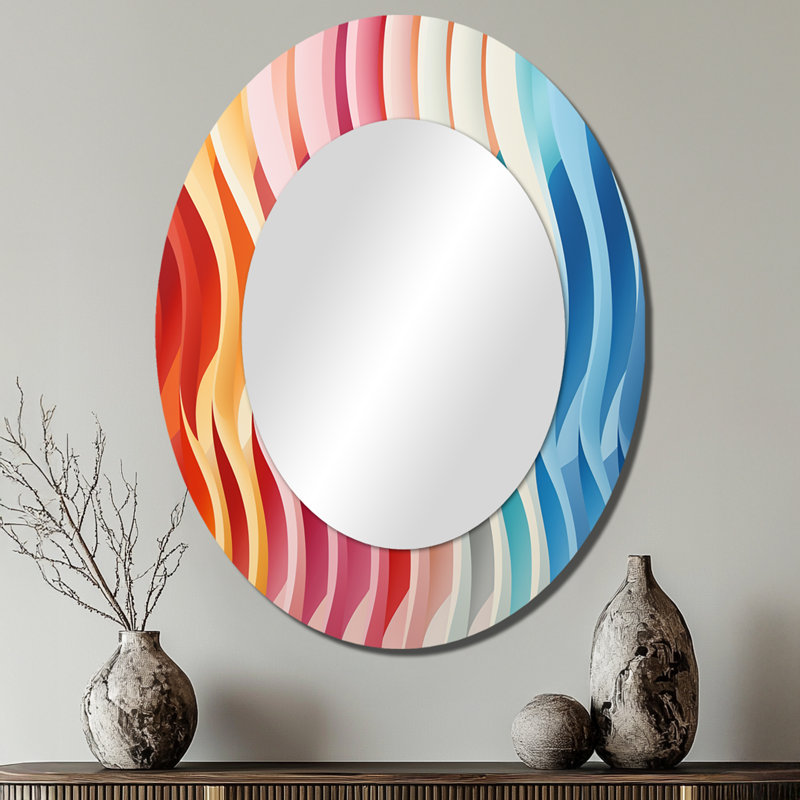 Miroir mural moderne Opt Opt Delirum III, 40 po x 30 po