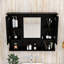 Armoire de salle de bain murale avec tablettes réglables-157039366