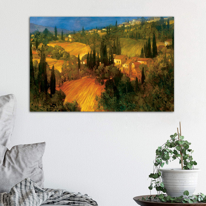Hillside - Tuscany by Philip Craig - Wrapped Canvas Painting, 66.04 cm H x 45.72 cm W x 1.91 cm D