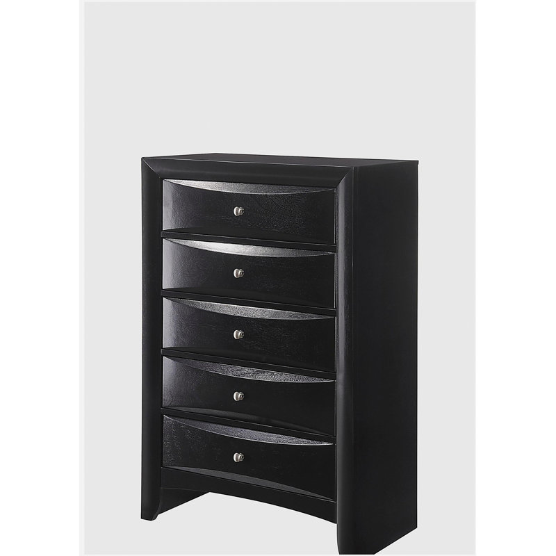Mobilier de chambre en bois massif en bois massif 1 pièce 1 tiroir contemporain à 5 tiroirs