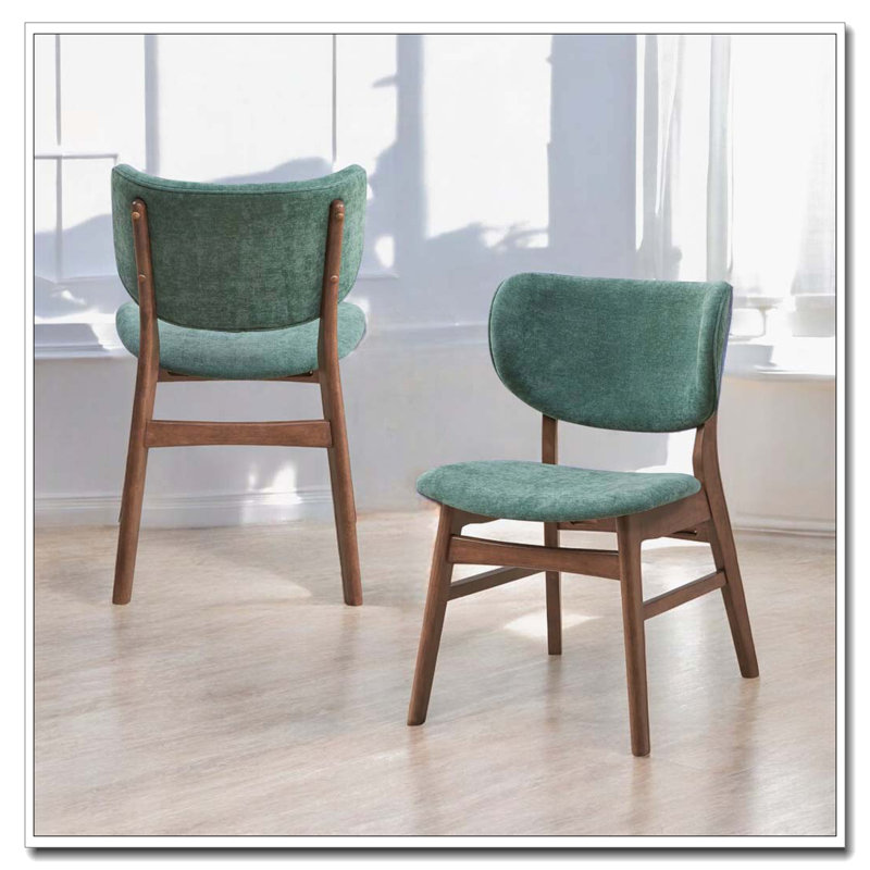 Chaises de salle à manger rembourrées avec cadre en bois