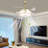 42Inch Flush Mount Ceiling Fan With Remote Control-2058099028