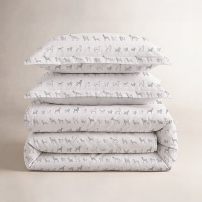 Ensemble de housse de couette en satin de coton 100% Auggie