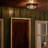 Beacon Square Olde Bronze 2-Light Outdoor Flush Mount Light with Clear Hammered Glass Shade-1851636902