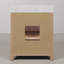 30 po Graelyn Meuble-lavabo simple rectangulaire avec comptoir en marbre blanc de Carrare
