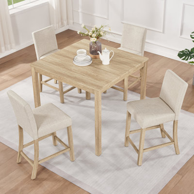 Modern Dining Table Sets(must Include Both Table And Chair), Wood Mdf Compact Kitchen