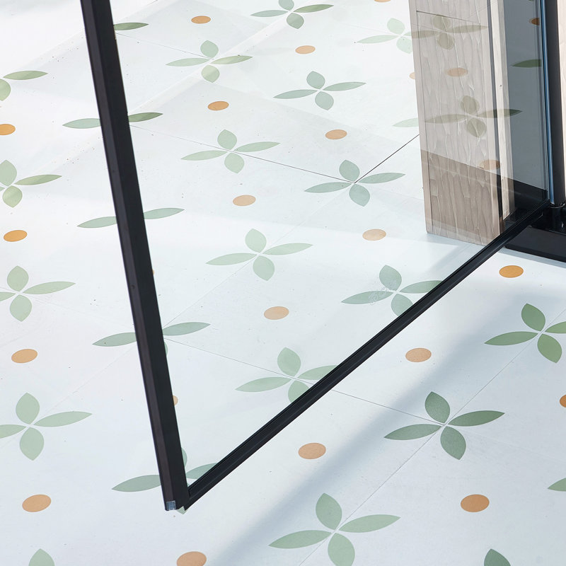 Single Swing Shower Door, Aluminium Alloy, 1/4" (6Mm) Thick SGCC Tempered Clear Glass.