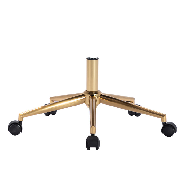 Chaise de bureau Keavey, Brun, Doré