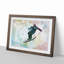Skiing in Abstract - Picture Frame Painting Print-55739748-55739751