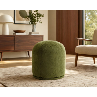 Repose-pieds pivotant Mayfair - velours vert
