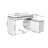 Libre 55,12" L-Shaped Writing Desk with Storage Cabinet-91342570