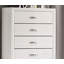 Mobilier de chambre à coucher de style contemporain à deux tons avec pieds en bois et barre de nickel de style contemporain-811645911