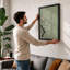 Moonlit Cherry Blossom Botanical - Framed Print-851712455-851712453