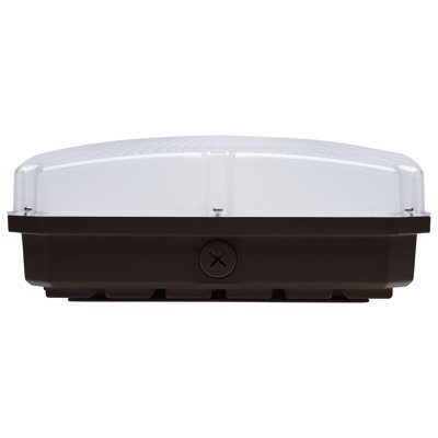 10 Inch LED Field Selectable Canopy Fixture With Sensor - 45/60/70 Watts - 3K/4K/5K CCT - 120-277 Range Voltage
