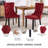 Round Pedestal Dining Set with 2 chairs-1619952280-1619952285
