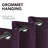 Deconovo 100% Blackout Grommet Curtain Panels with Liner, Thermal Insulated Room Darkening Curtains (Set of 2)-75195041-75195022