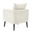 Fauteuil rembourré avec tissu chenille - beige pour l'ameublement de chambre à coucher brun-1323464499